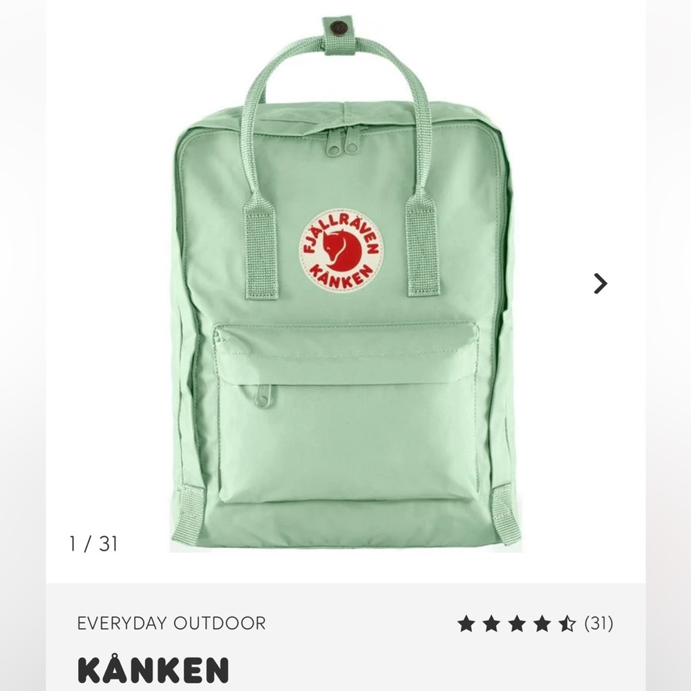 Fjallraven Kanken backpack with embroidery